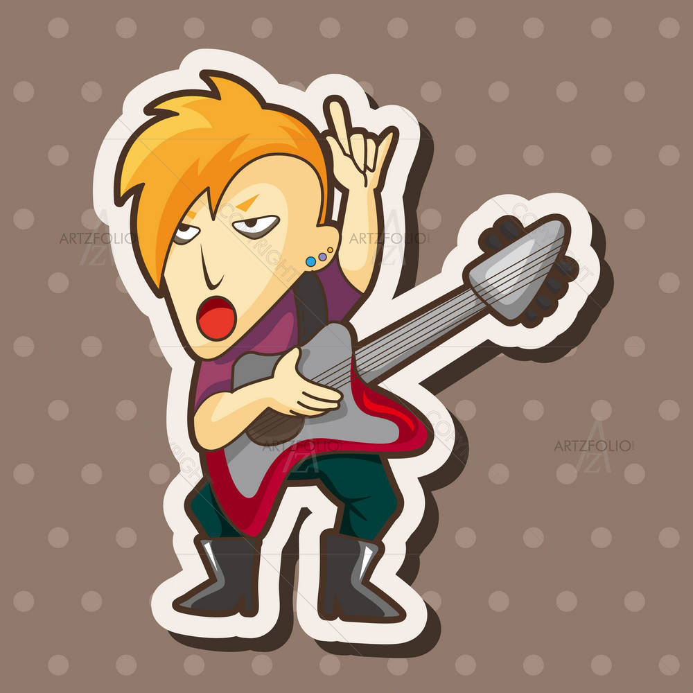 Guitar Player D9 — custom-size art design 5004506