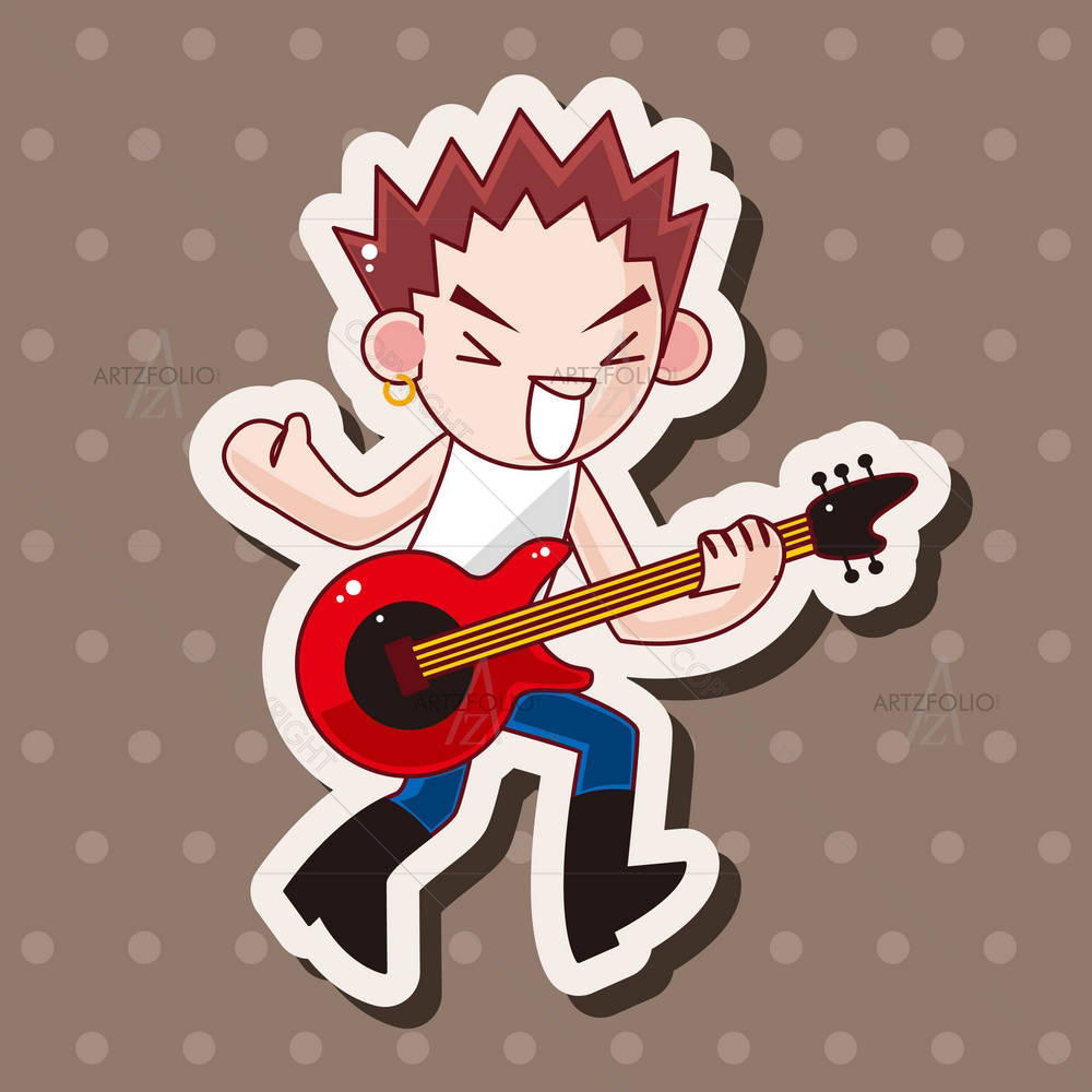 Guitar Player D16 — custom-size art design 5004513