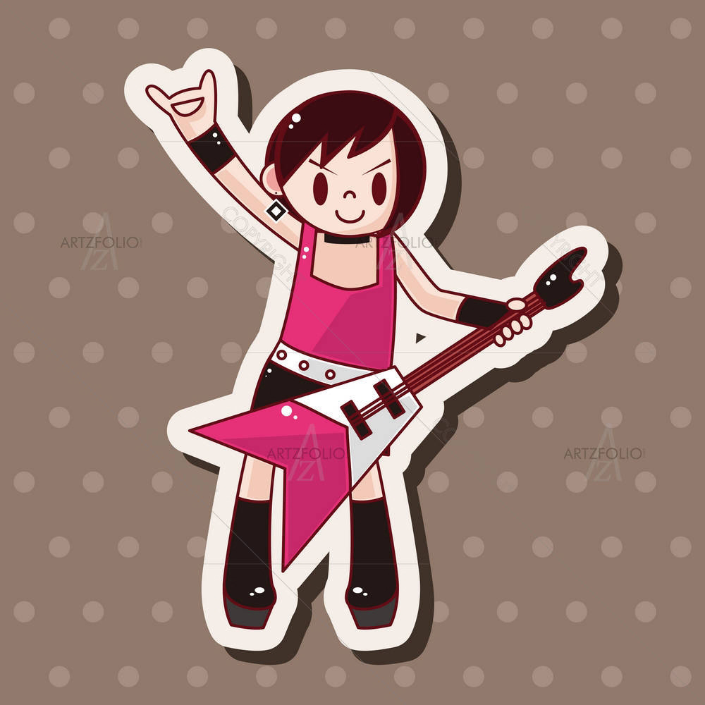Guitar Player D23 — custom-size art design 5004520