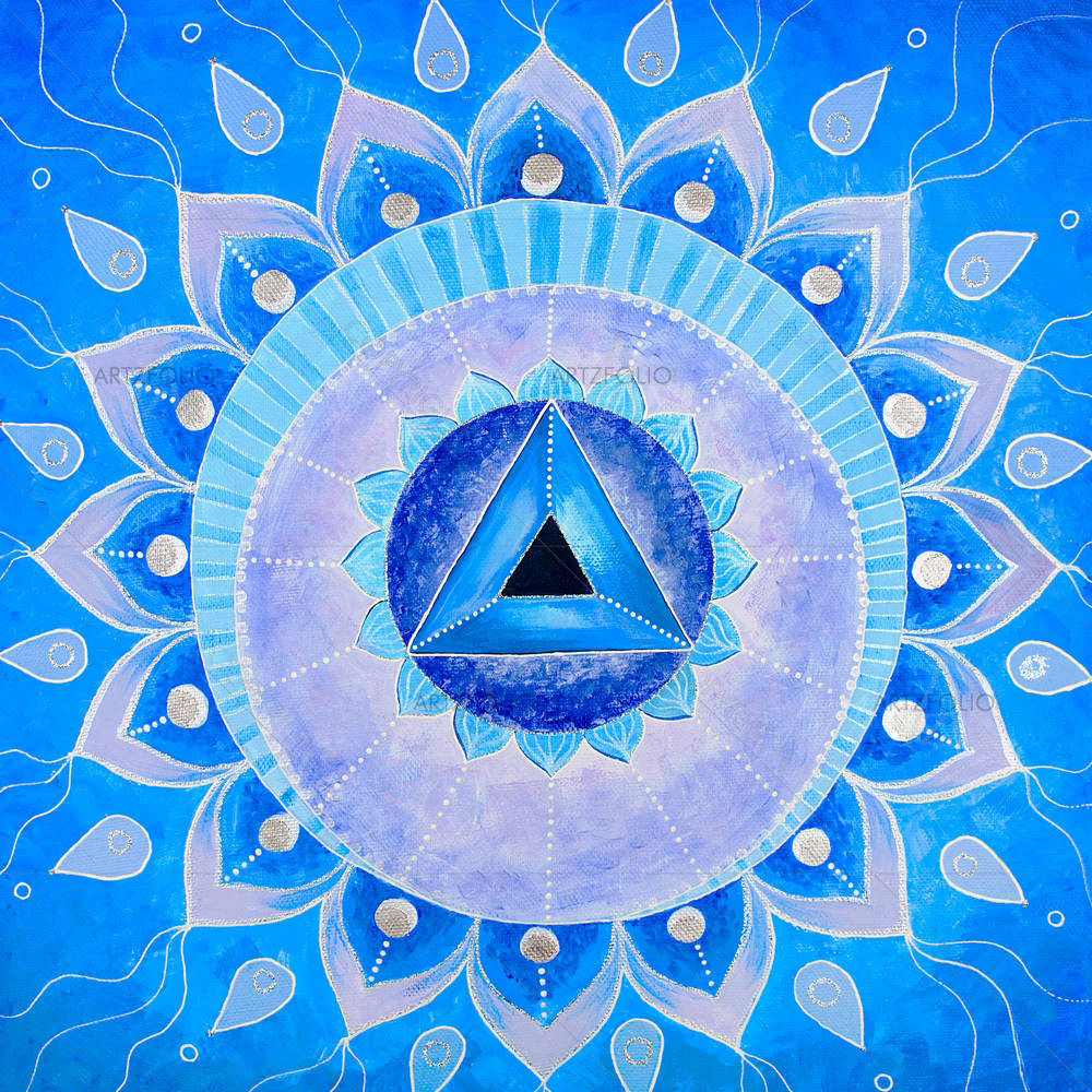 Mandala Of Vishuddha Chakra — custom-size art design 5004532