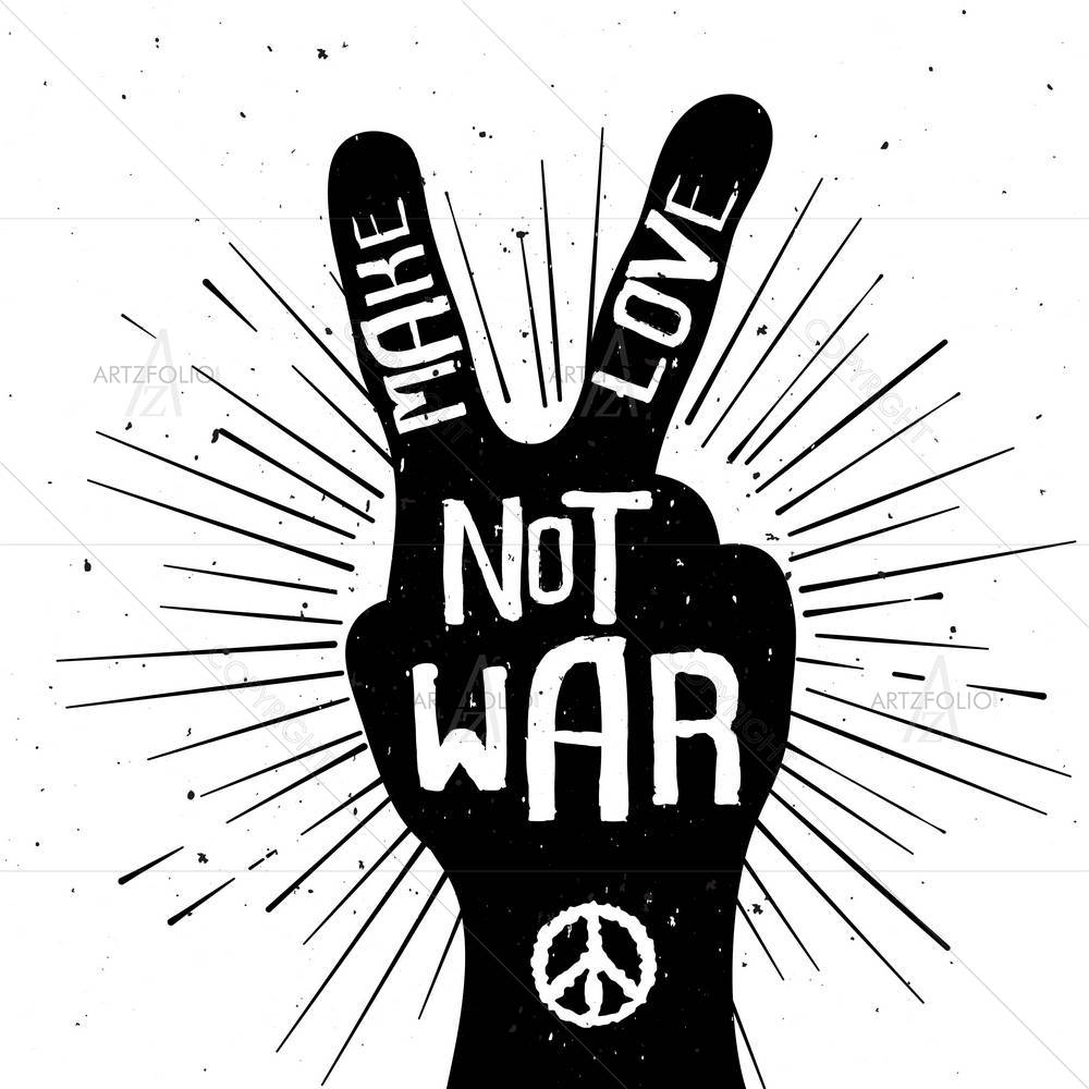 Make Love Not War — custom-size art design 5004533