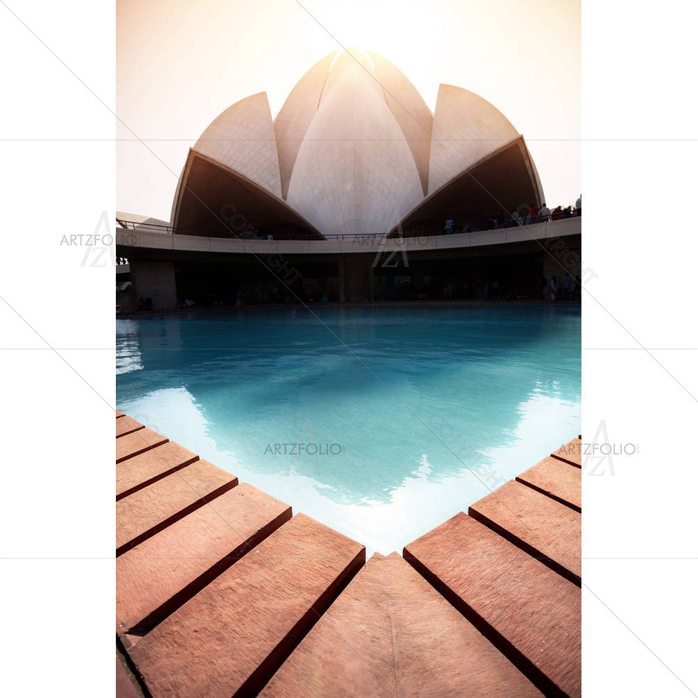Lotus Temple, New Delhi, India D1 — custom-size art design 5004550