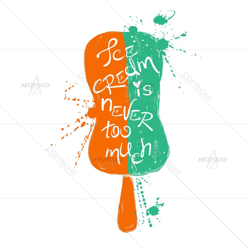 Colorful Ice Cream D1 — custom-size art design 5004581