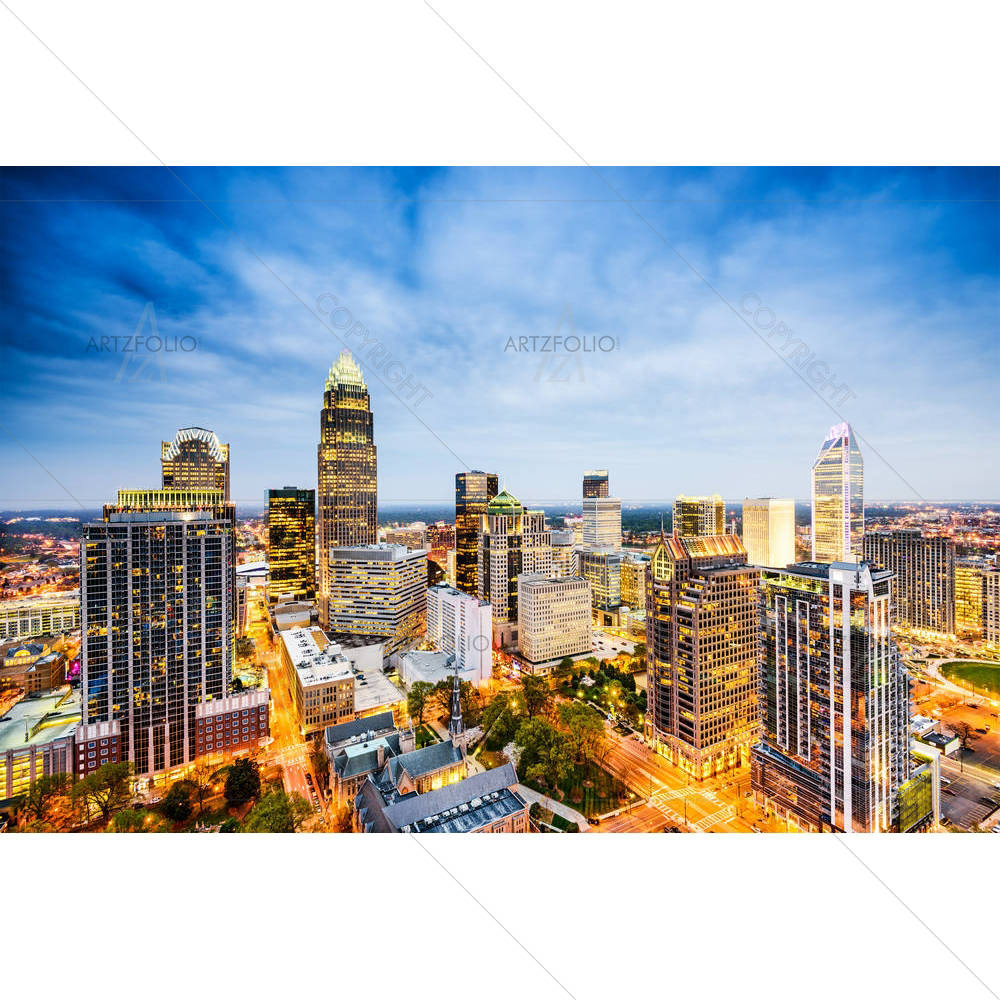 Charlotte, North Carolina, USA — American custom art by ArtzFolio