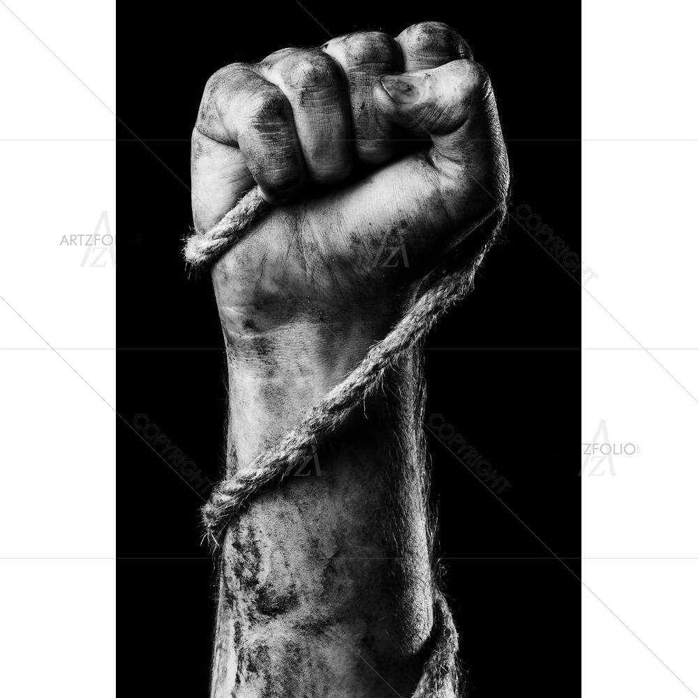 Male Hand With Rope D2 — Ancient custom art by ArtzFolio