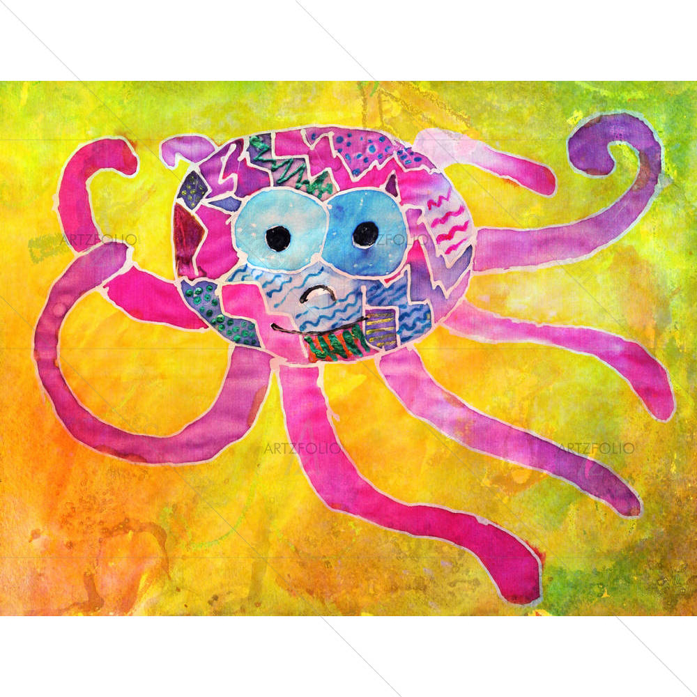 Aquarelle Octopus — custom-size art design 5004613