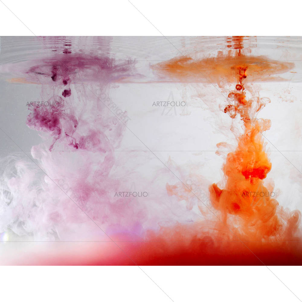 Abstract Colours Ink In Water — custom-size art design 5004614