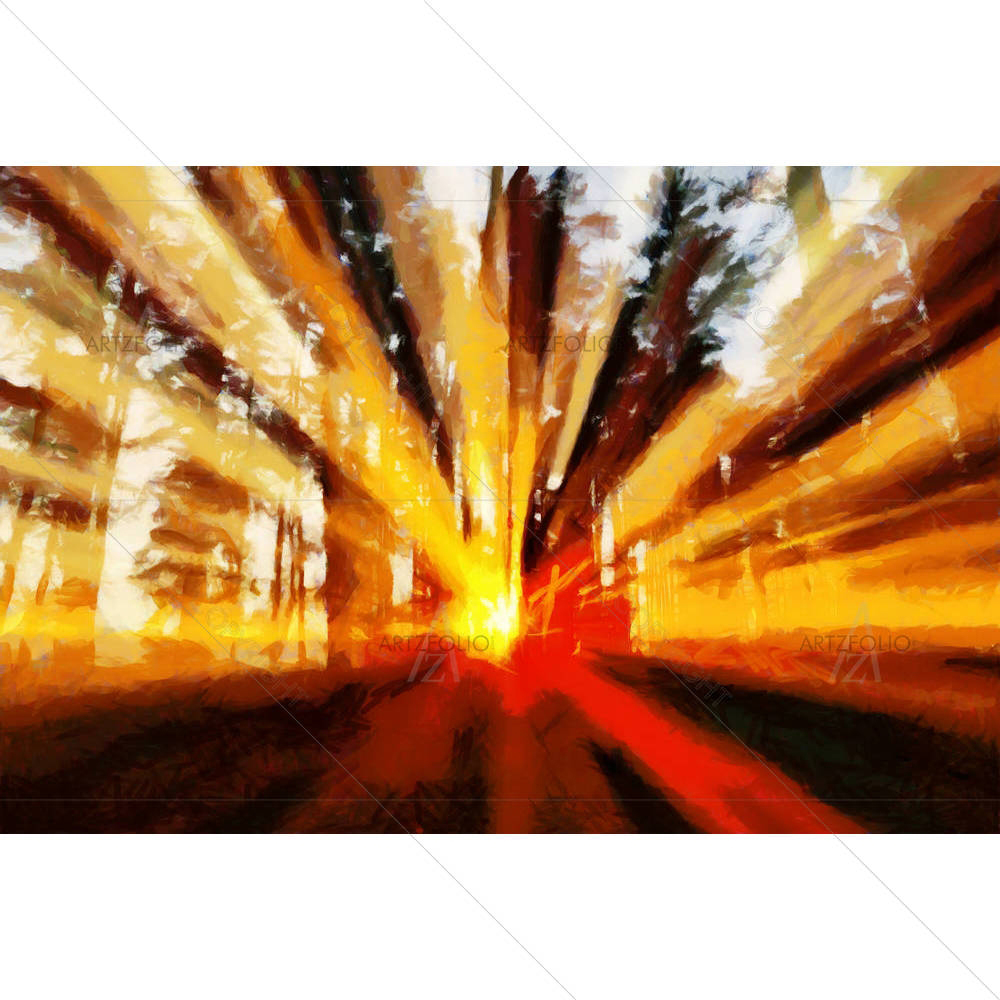 Trees At Sunset — Fantasy custom art by ArtzFolio