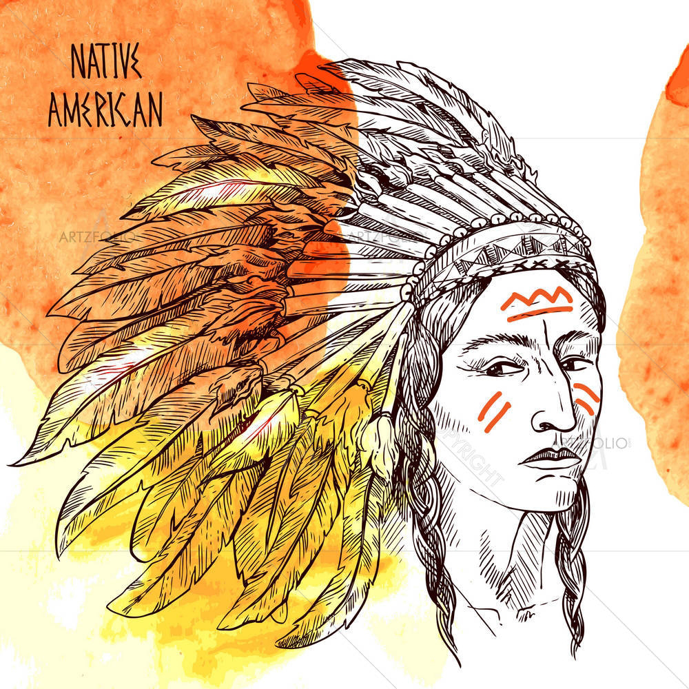 Native American D1 — American custom art by ArtzFolio