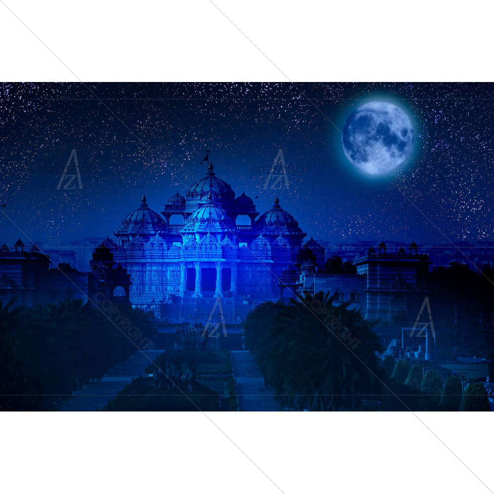 Akshardham Temple Delhi India — custom-size art design 5004682
