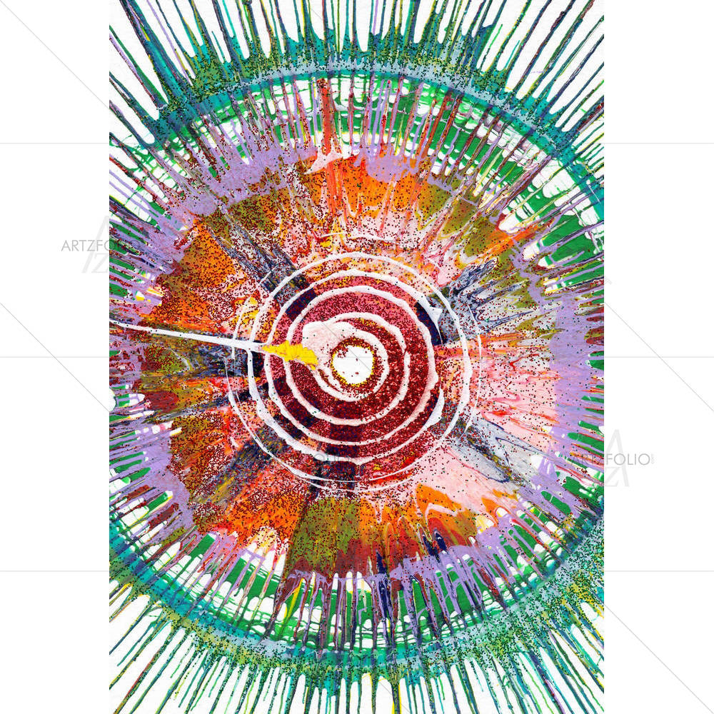 Modern Jackson Pollock style D2 — Abstract custom art by ArtzFolio