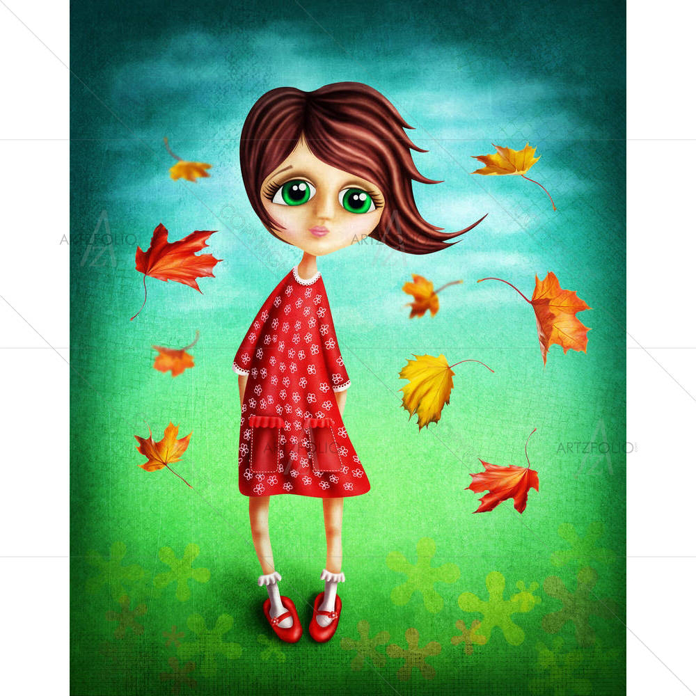 Little Fairy Girl D1 — Animated Cartoons custom art by ArtzFolio