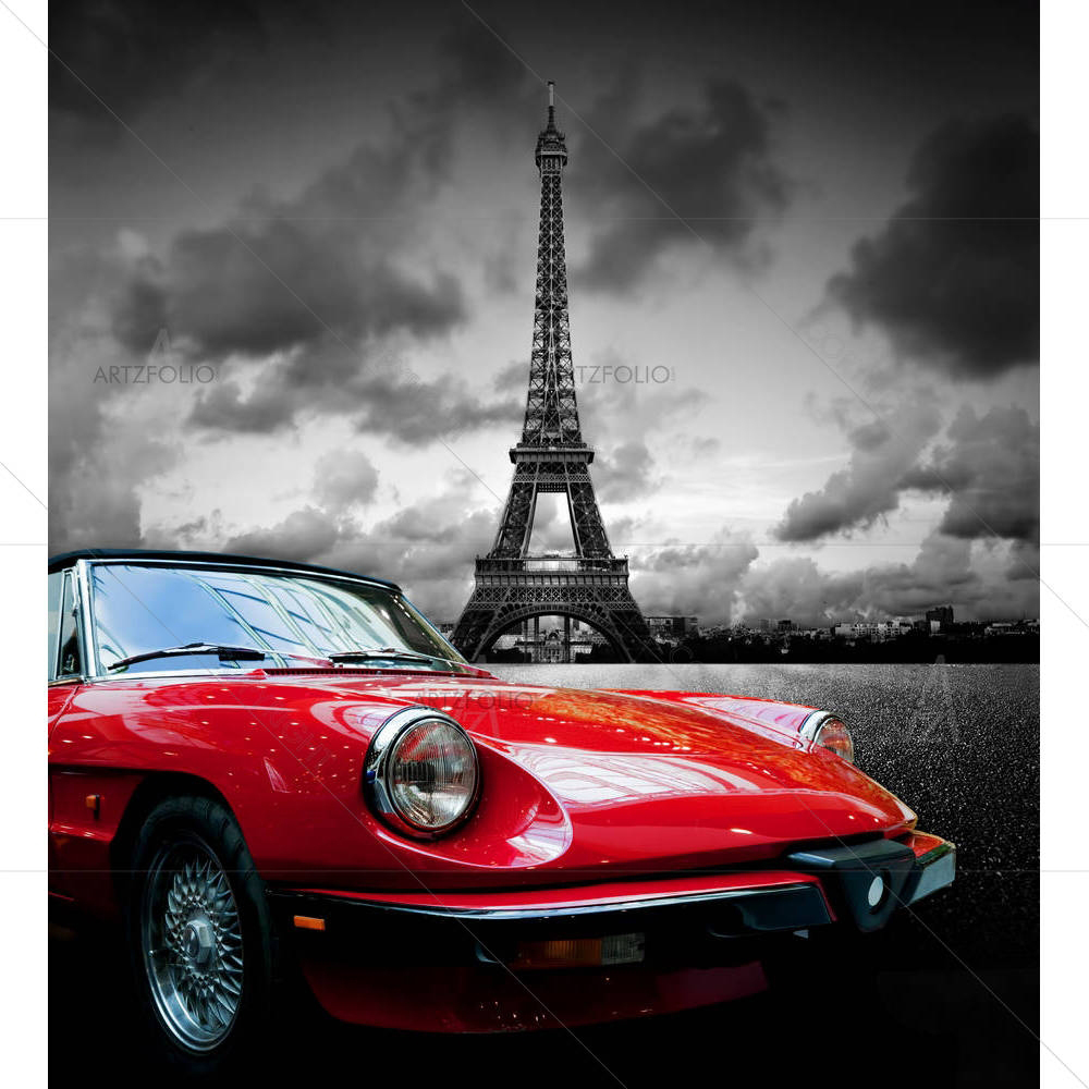 Eiffel Tower, Paris, France D5 — custom-size art design 5004710
