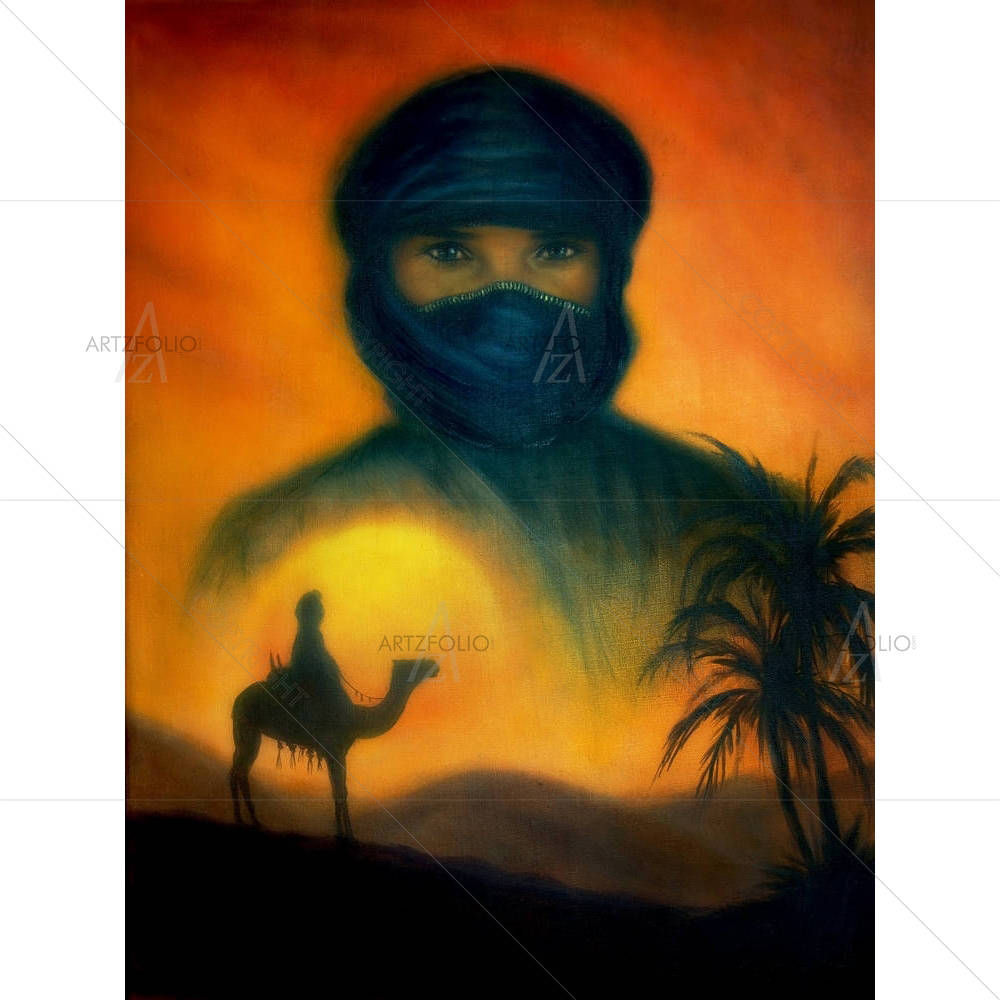 Sunset In Arabian Desert — custom-size art design 5004738