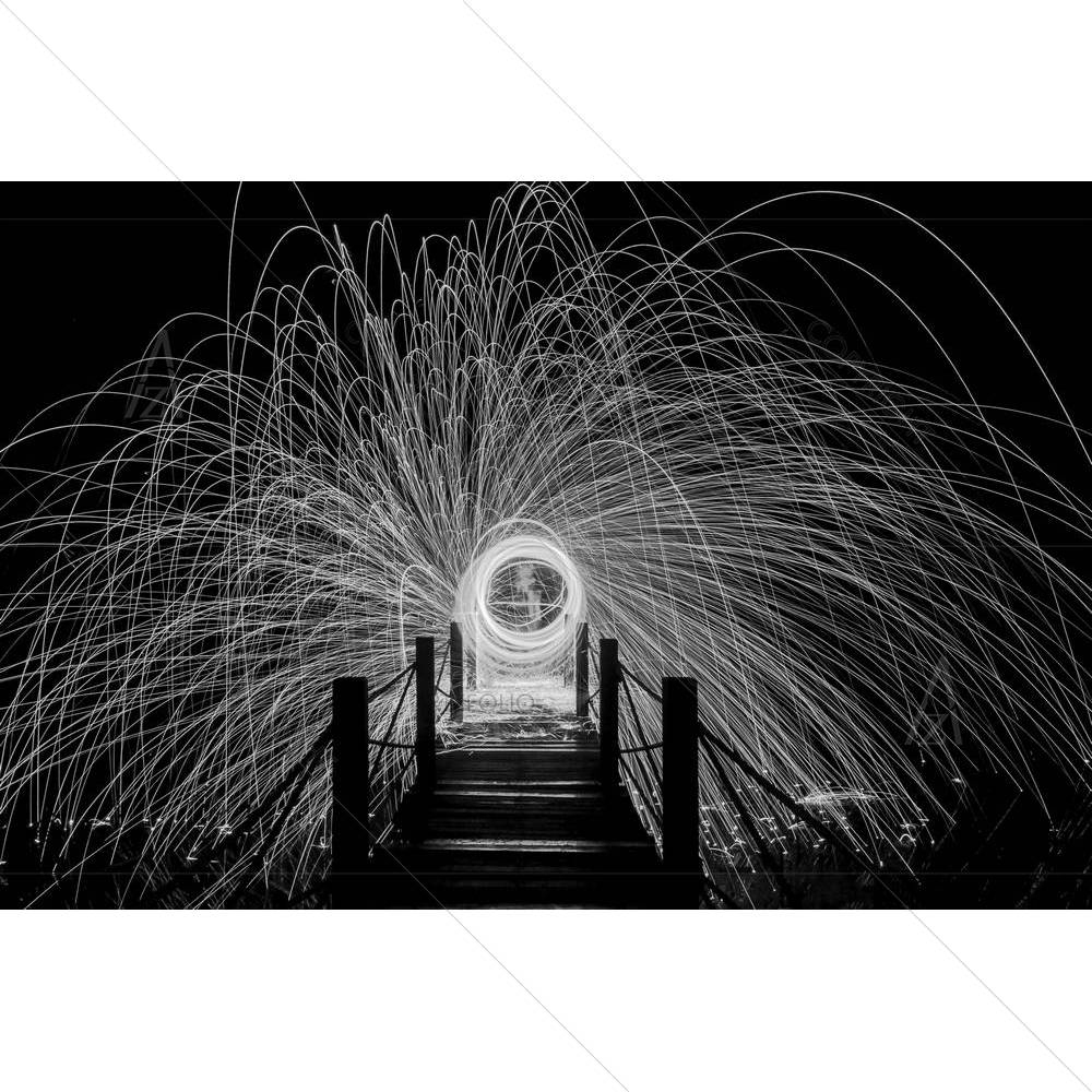 Burning Wirewool — Abstract custom art by ArtzFolio