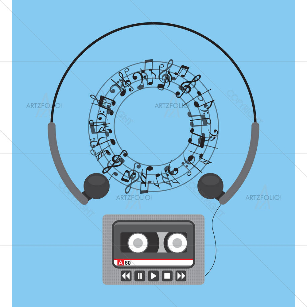 Music Concept Design D5 — Abstract custom art by ArtzFolio