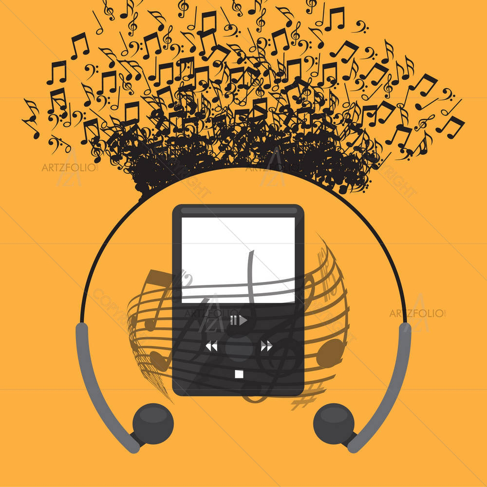 Music Concept Design D10 — Abstract custom art by ArtzFolio