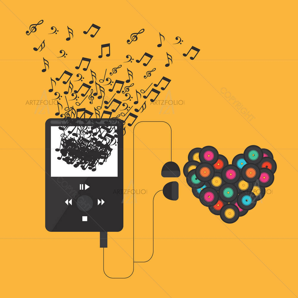 Music Concept Design D12 — Abstract custom art by ArtzFolio