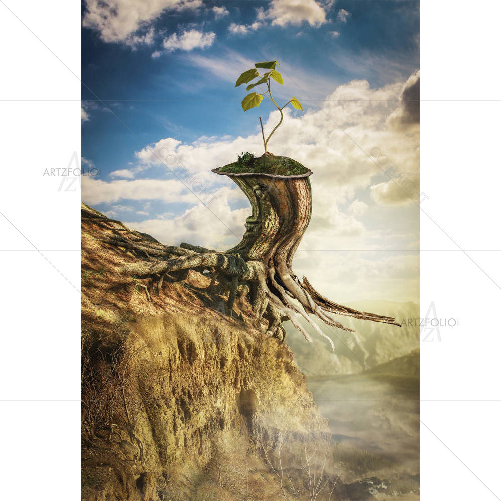 Concept Of Self Sacrifice For Life's Continuation — Devotional custom art by ArtzFolio