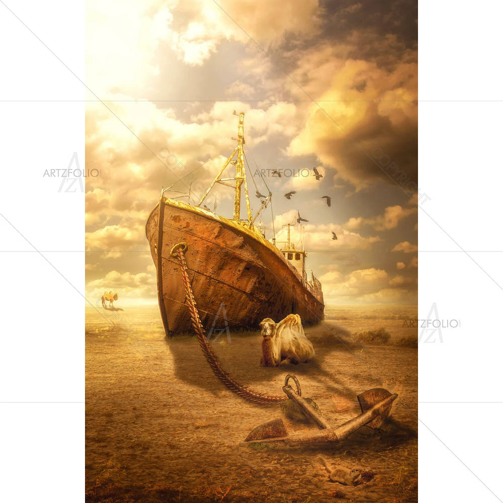 Ships Of The Desert — custom-size art design 5004793