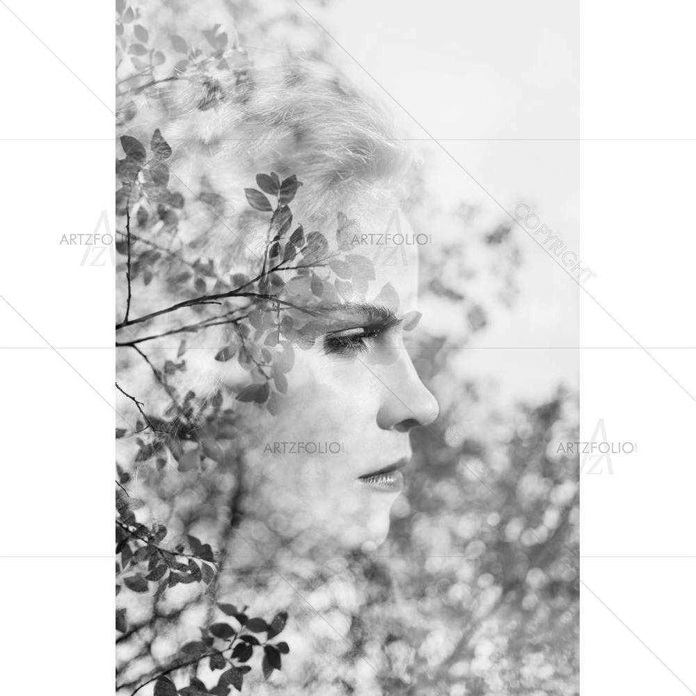 Portrait Of Young Woman D4 — custom-size art design 5004803