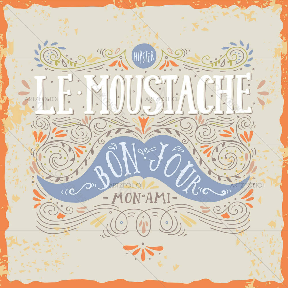 Moustache D1 — custom-size art design 5004862