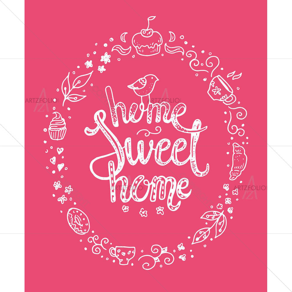 Home Sweet Home D1 — custom-size art design 5004875