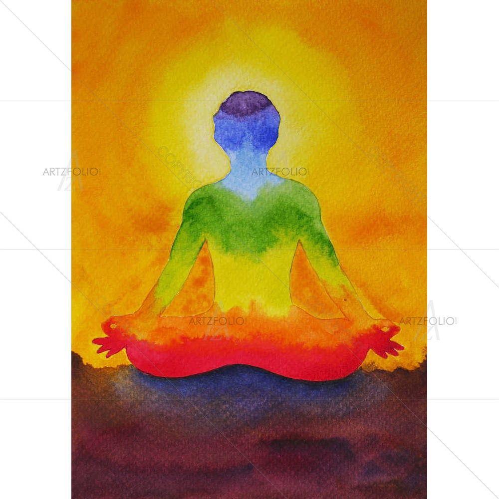 Lotus Pose Yoga — custom-size art design 5004882