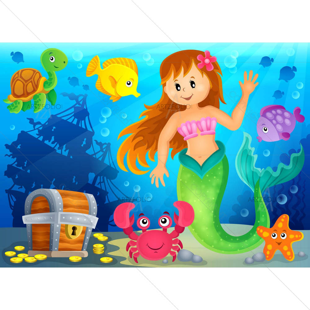 Mermaid D4 — custom-size art design 5004884