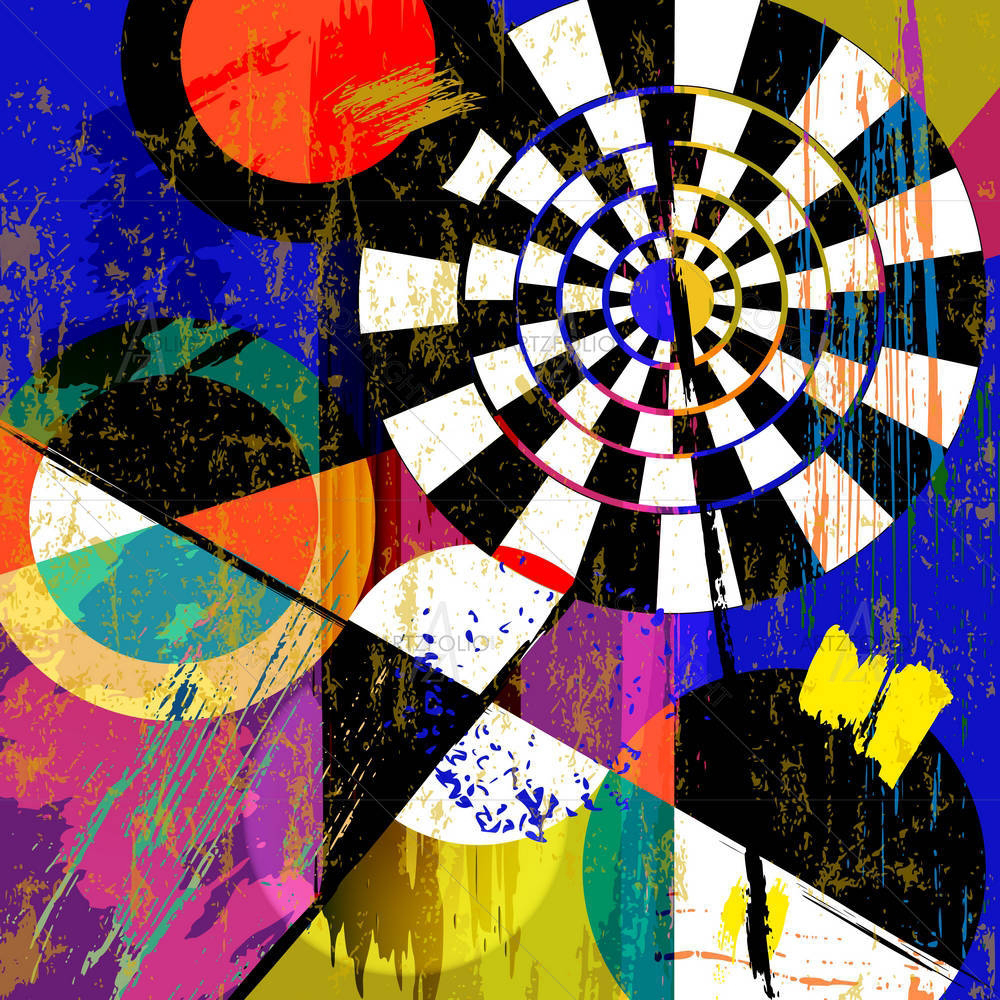 Abstract Geometrical Art D3 — custom-size art design 5004887