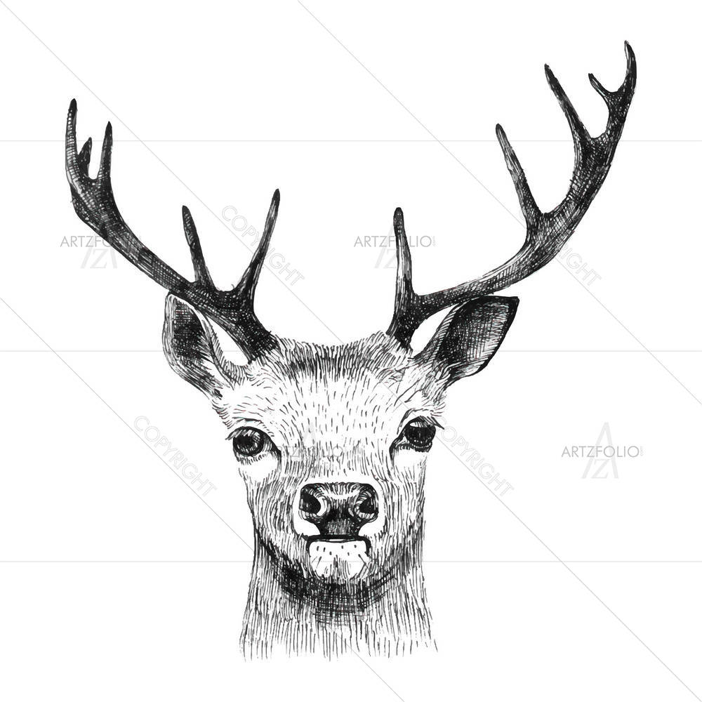 Deer D3 — custom-size art design 5004913