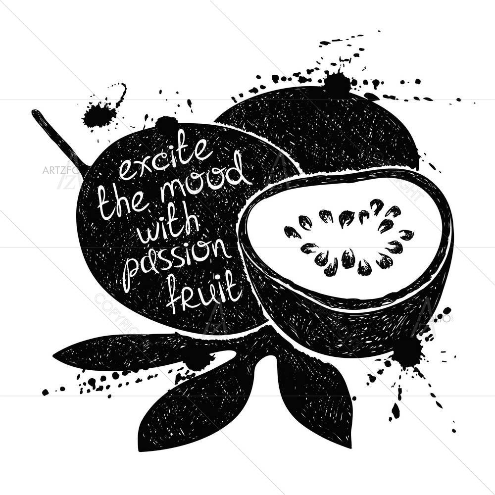 Black Passion Fruit — custom-size art design 5004921