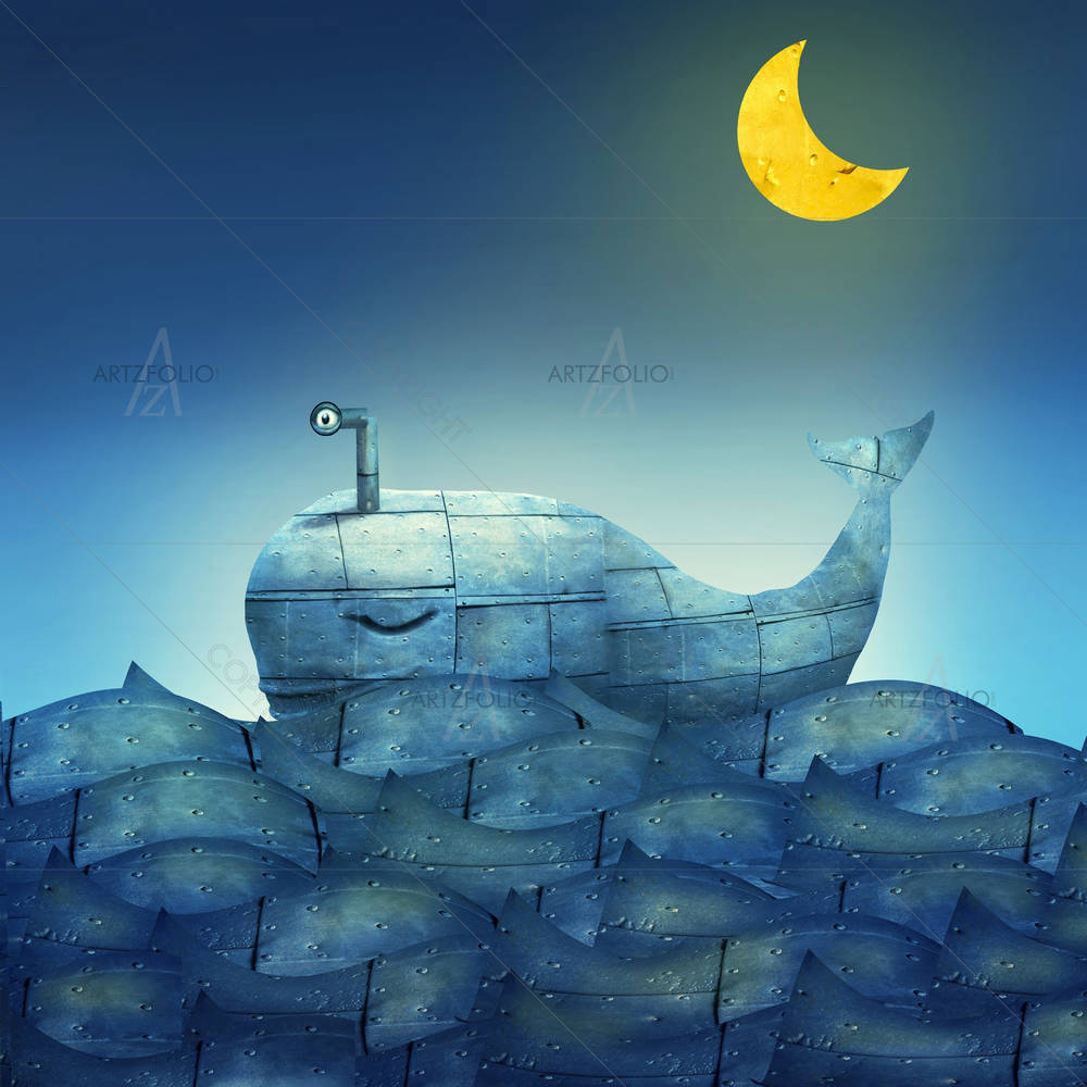 Mechanical Whale — Animals custom art by ArtzFolio