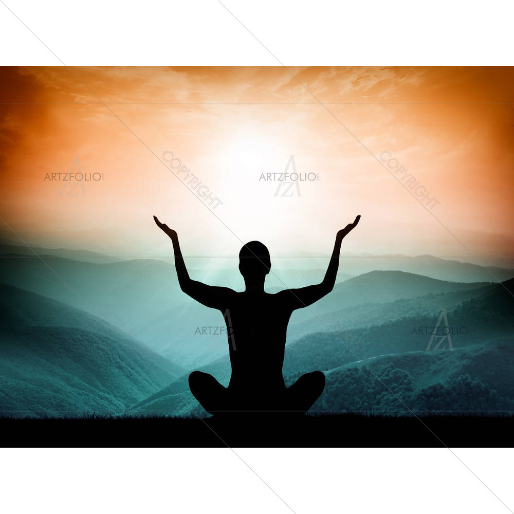 Yoga & Meditation — custom-size art design 5004935