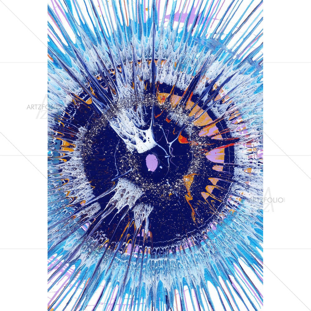 Jackson Pollock style D3 — Abstract custom art by ArtzFolio