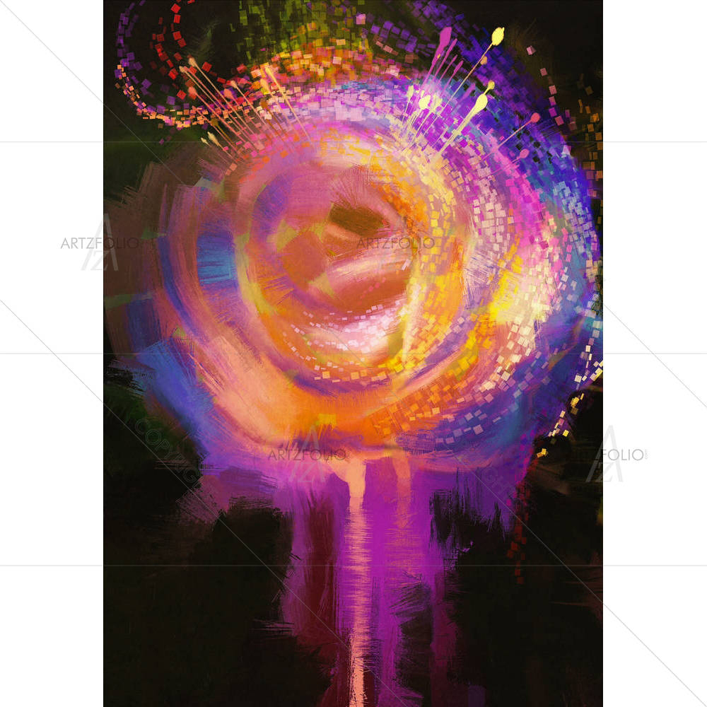 Colorful Rose — custom-size art design 5004959