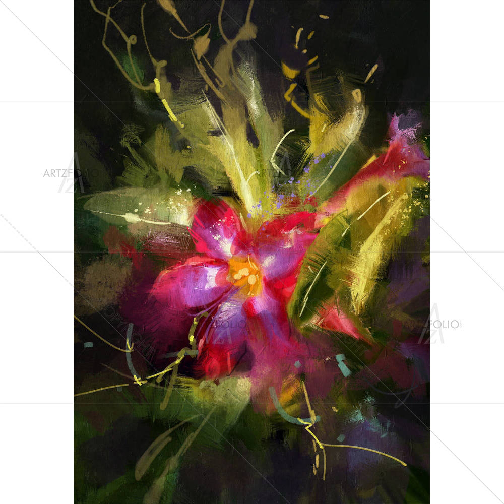 Desert Rose Flower — Botanical custom art by ArtzFolio