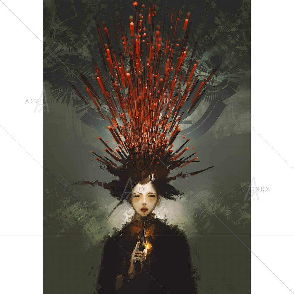 Metaphoric Woman — Abstract custom art by ArtzFolio