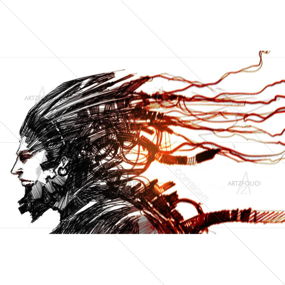 Futuristic Character — Abstract custom art by ArtzFolio