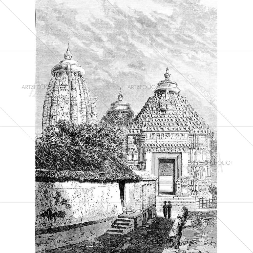 Konark Sun Temple Orisha India — custom-size art design 5004991
