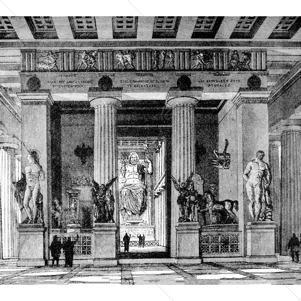 Temple Of Zeus Olympia — custom-size art design 5005009
