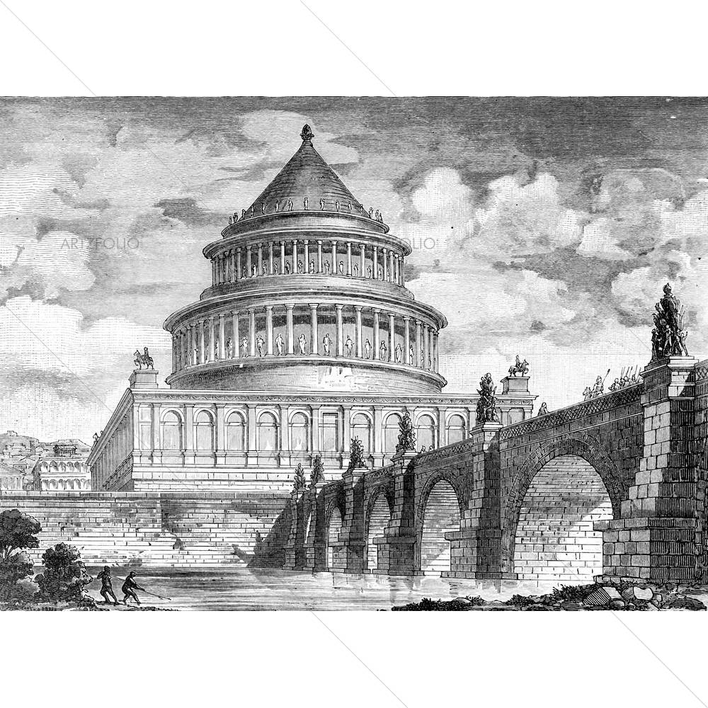 The Castel Sant Angelo Rome — custom-size art design 5005020