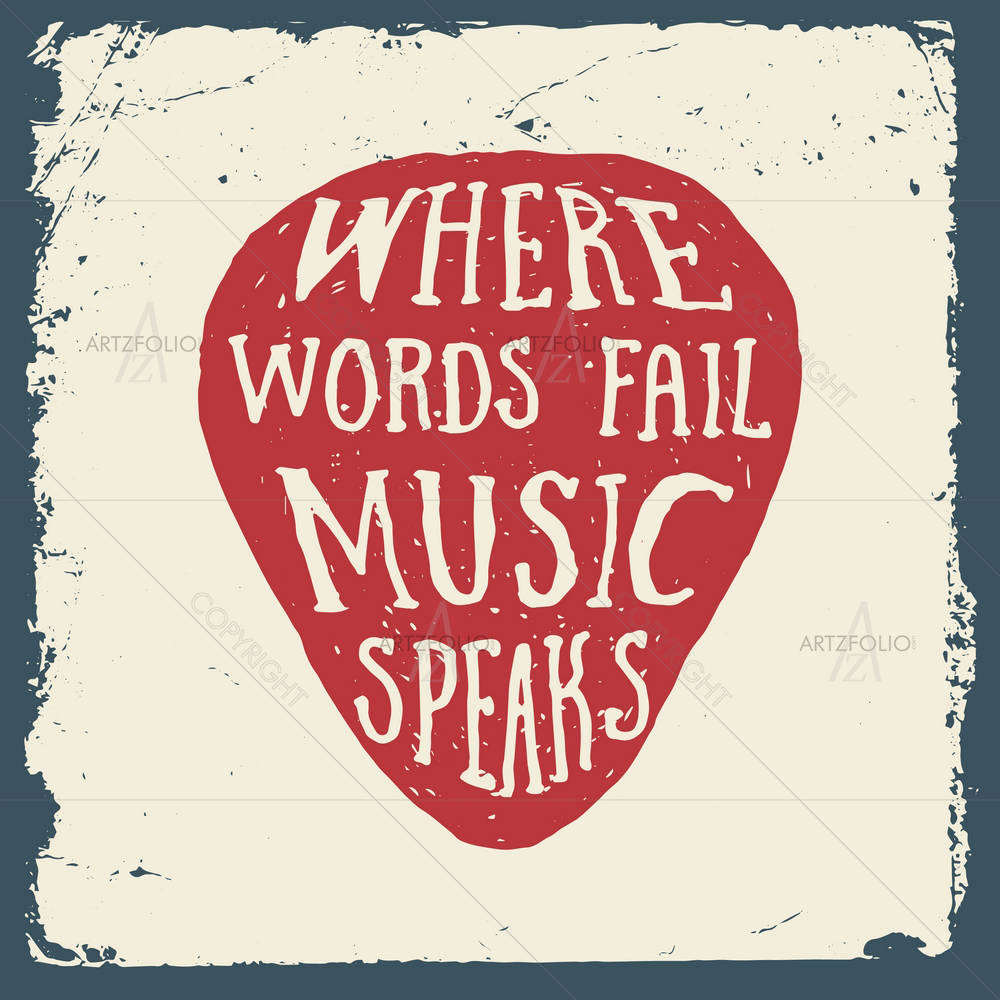 Where Words Fail Music Speaks — custom-size art design 5005031