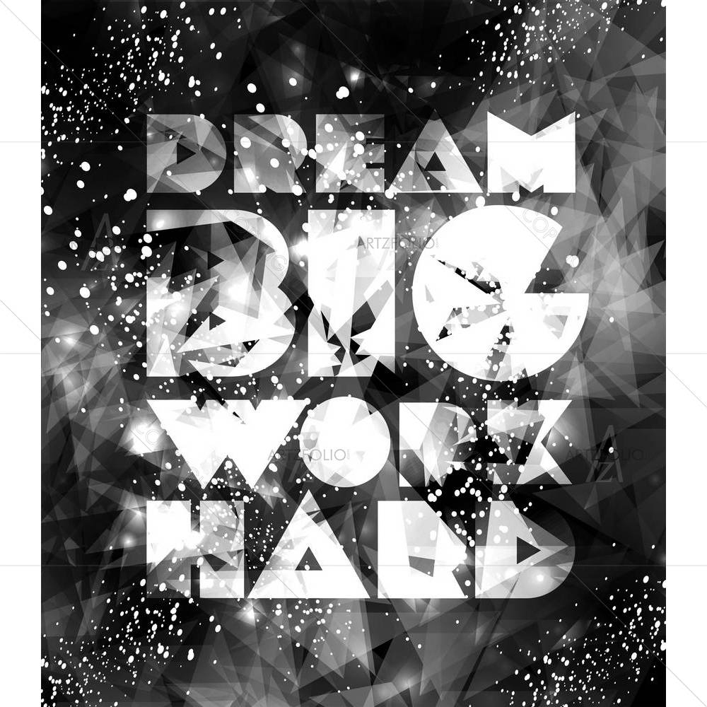 Typographical Galaxy Design D6 — custom-size art design 5005048