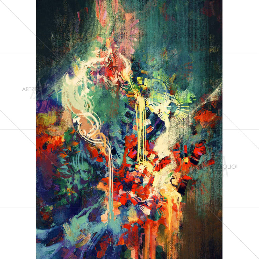 Melted Coloring Elements — custom-size art design 5005053