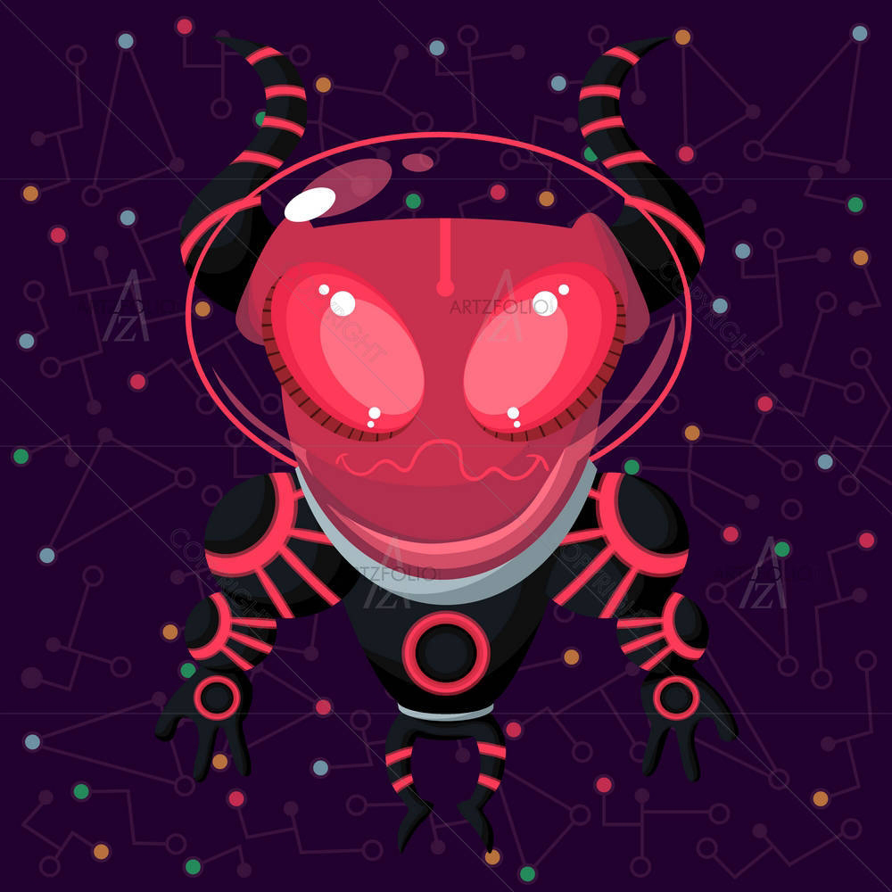 Outer Space D2 — custom-size art design 5005083