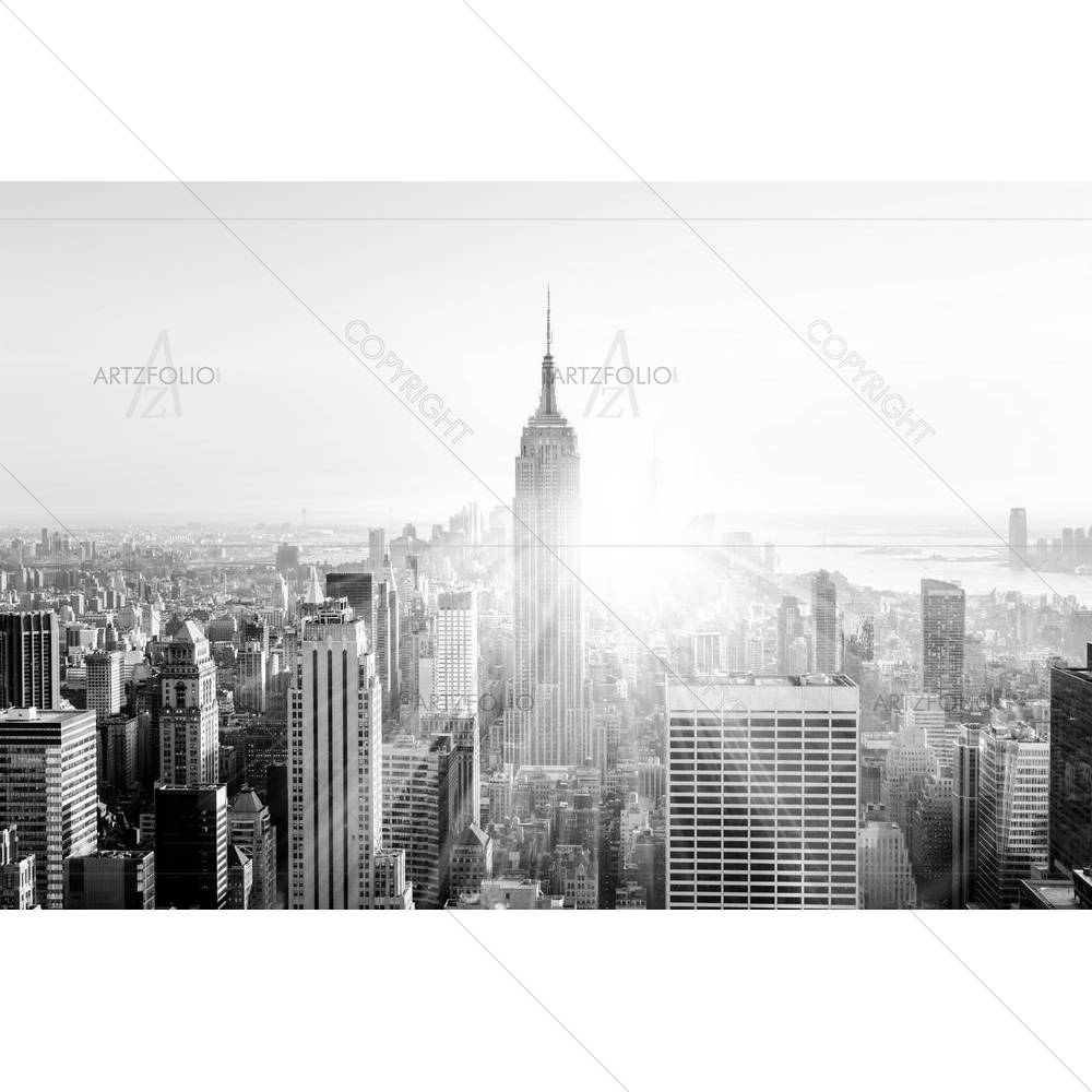 Manhattan Downtown Skyline, New York City, USA — custom-size art design 5005106