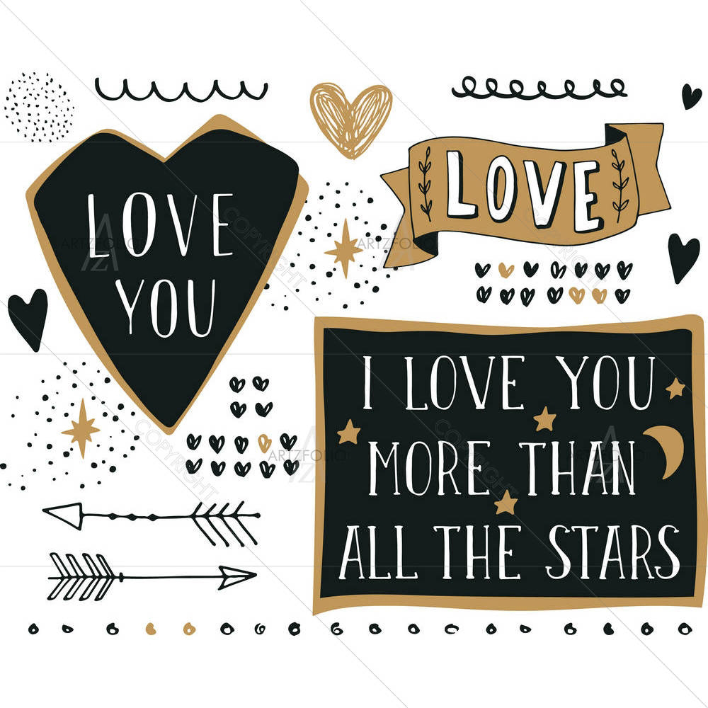 I Love You More Than All The Stars — custom-size art design 5005110