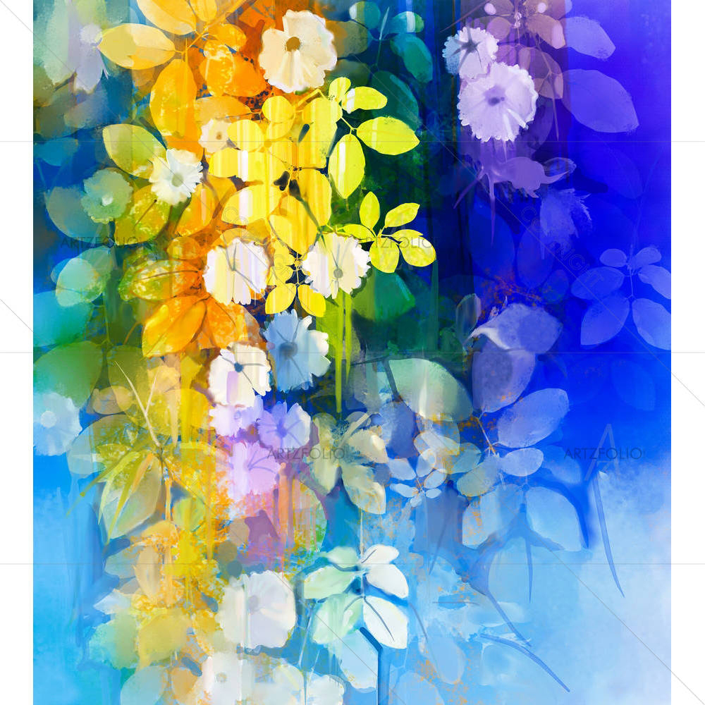Spring Flowers D2 — custom-size art design 5005120