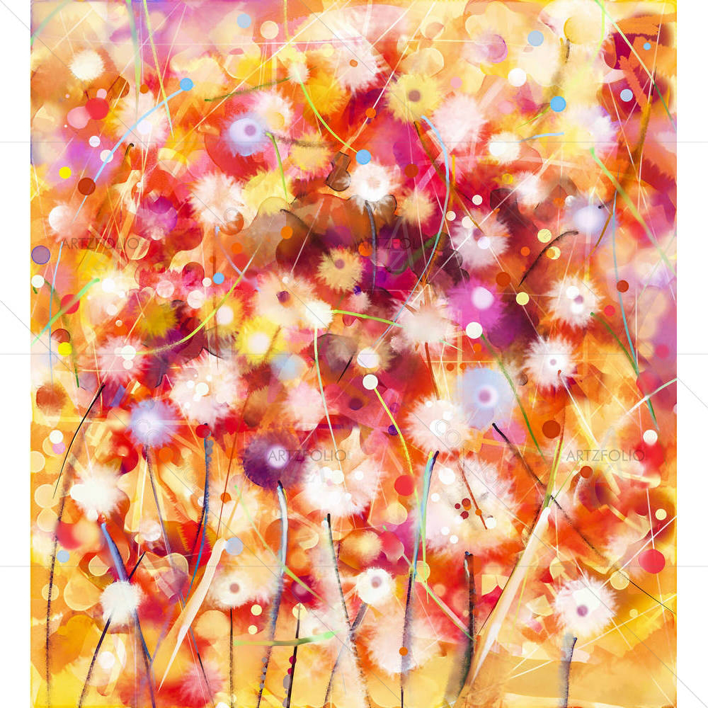 Spring Flowers D3 — custom-size art design 5005122